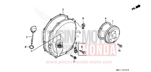 PANNEAU CARTER-MOTEUR D. CBR1000FJ de 1988